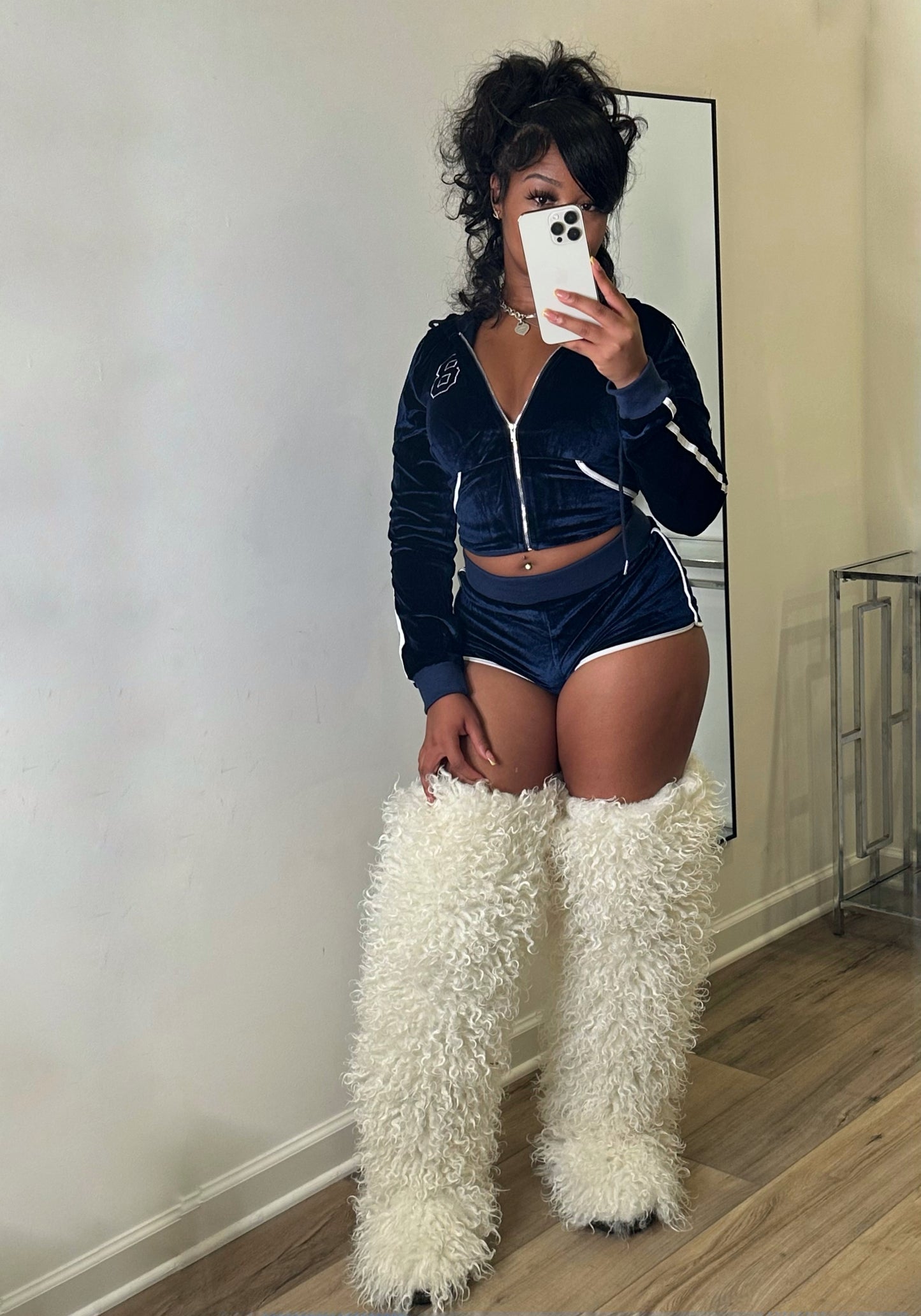 White Thigh High Boots