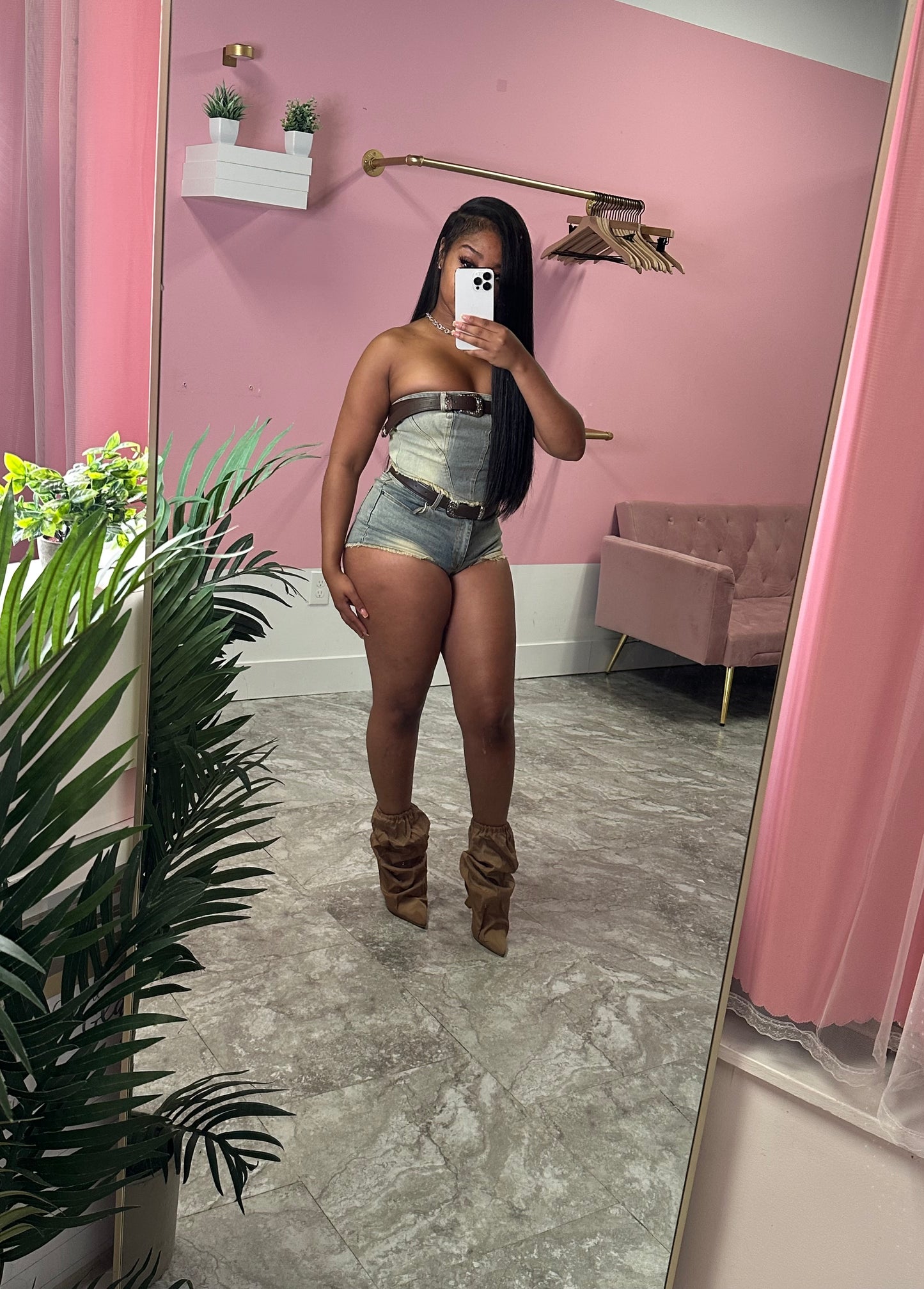 Belted Corset Set