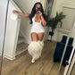 Midnight White Romper