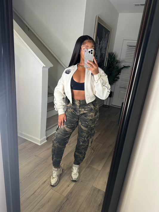 Camo Scrunch Leg Pants