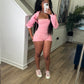 Pink Harvey Cropped Set
