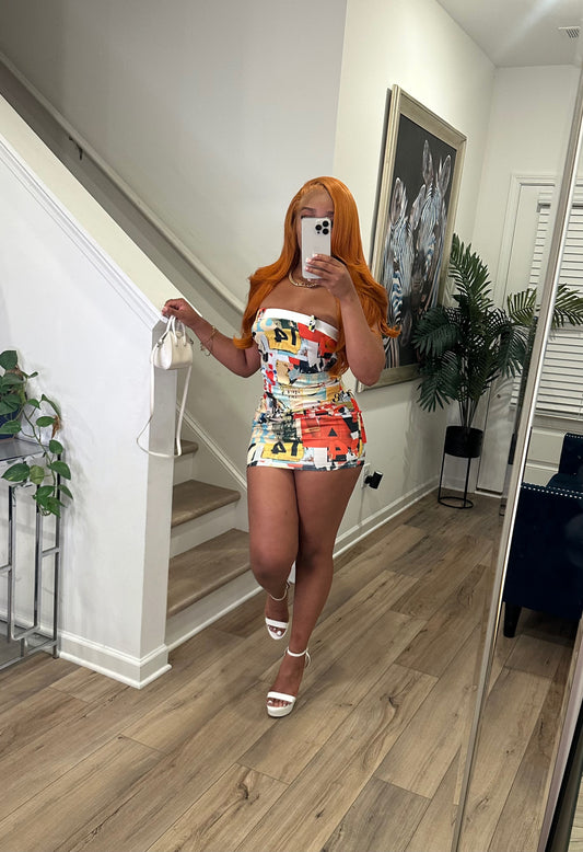 Mini Graphic Dress