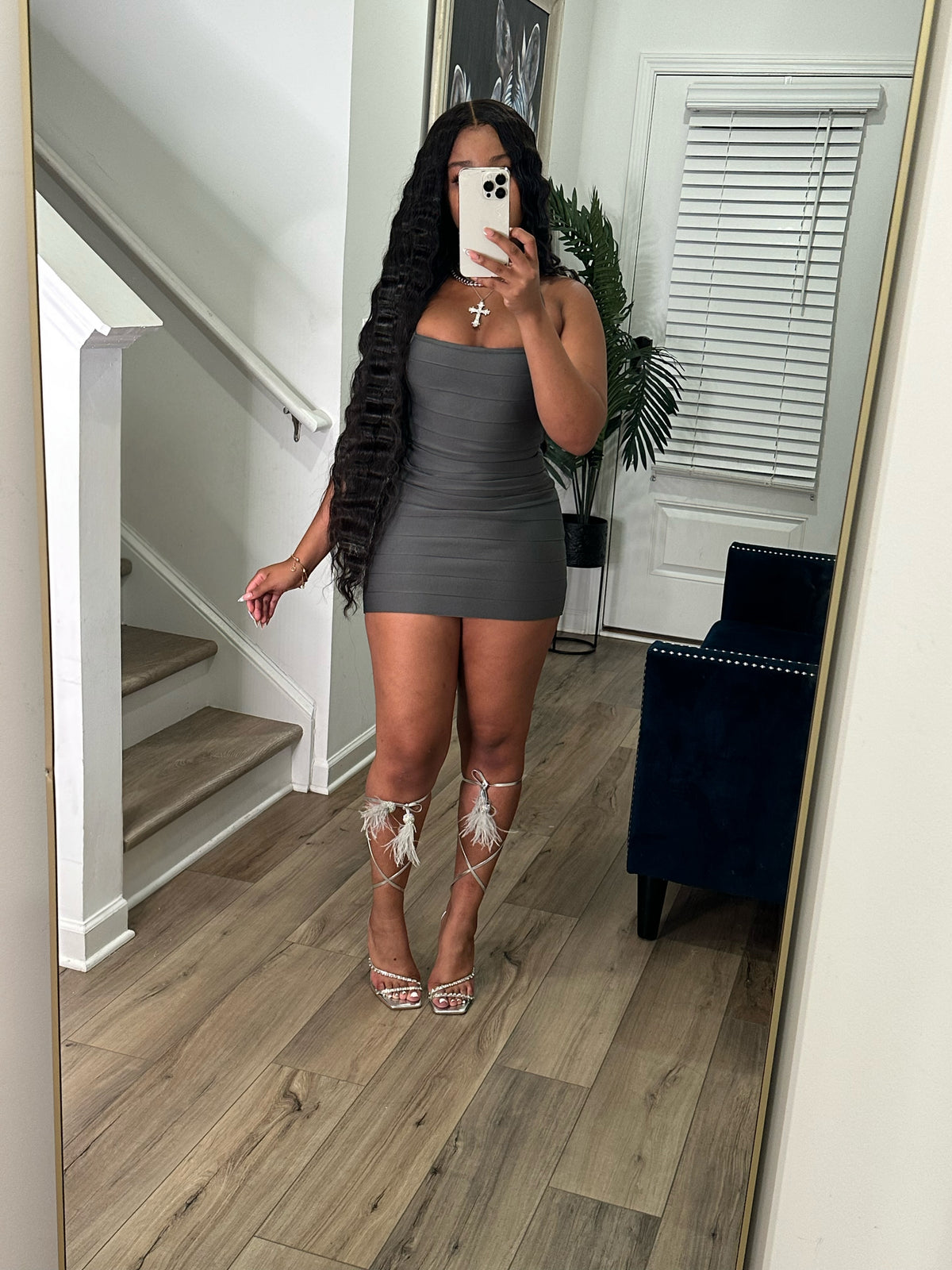 Charcoal Bandage Dress