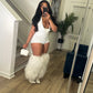 Midnight White Romper