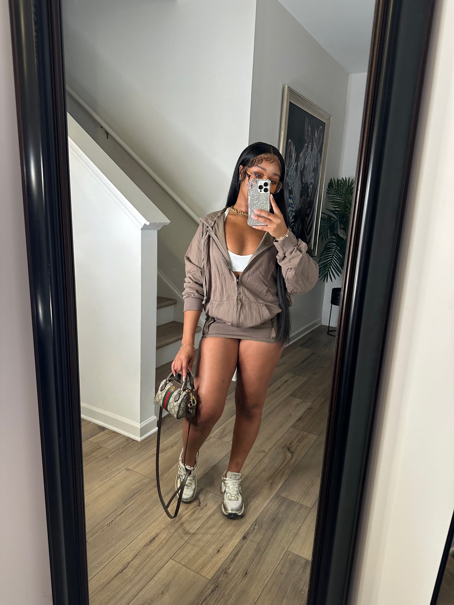 Mocha Stitch Skirt Set