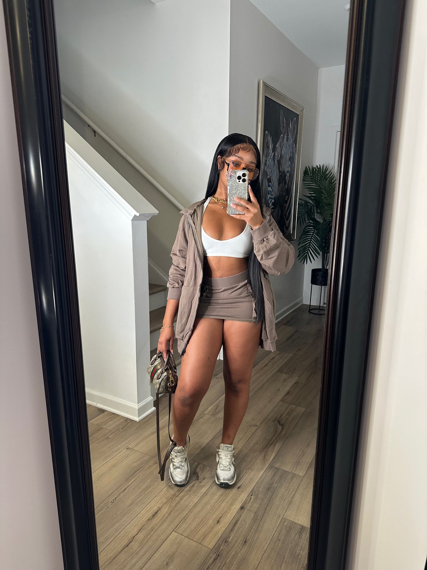 Mocha Stitch Skirt Set