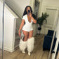 Midnight White Romper