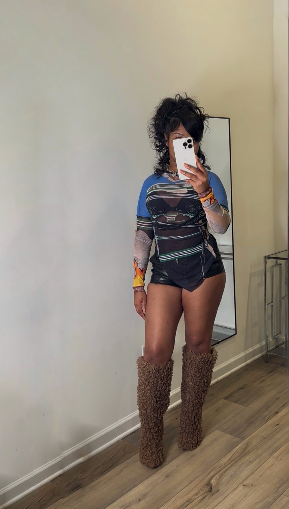 Mesh Cross Top