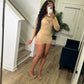 Mesh Dress Nude