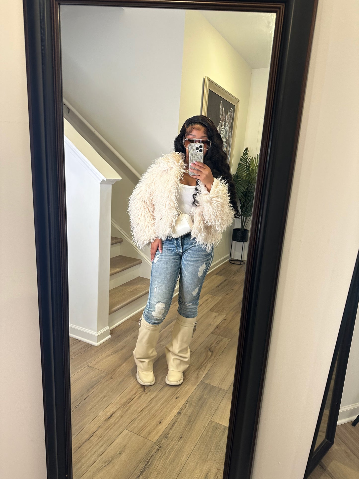 Cream Fur Jacket
